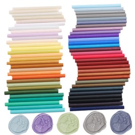 Red Sealing Wax Sticks, ONWINPOR 20 Pieces Glue Gun Wax Seal Sticks Wax Sticks, Easy Melting Wax Seal Sticks for 0.43'' Glue Gun Wax Sealing Sticks (20, Red)