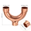 MECCANIXITY Tee Y Type Copper Fitting Welding Joint 3/4 Inch