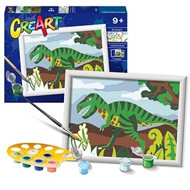 Ravensburger CreArt Roaming Dinosaurs Paint by Numbers for Children Age 7 Years Up - Painting Arts and Crafts Kits for Kids