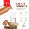 VedVision Copper Water Bottle - 32 Oz Copper Bottle Plain