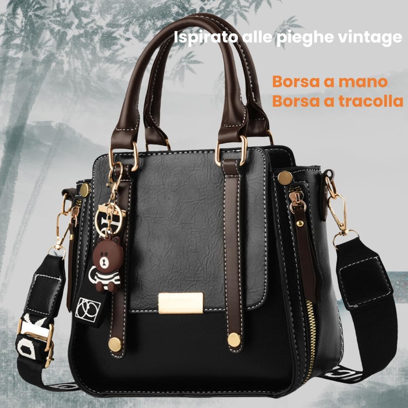 Generico Multi Bag for Women Shoulder Bag Handbag PU Leather