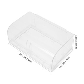 ULTECHNOVO Waterproof Socket Cover 2-Gang Self Adhesive Outlet Protector for Bathroom Kitchen Outdoor Use Splash Resistant Electrical Cover