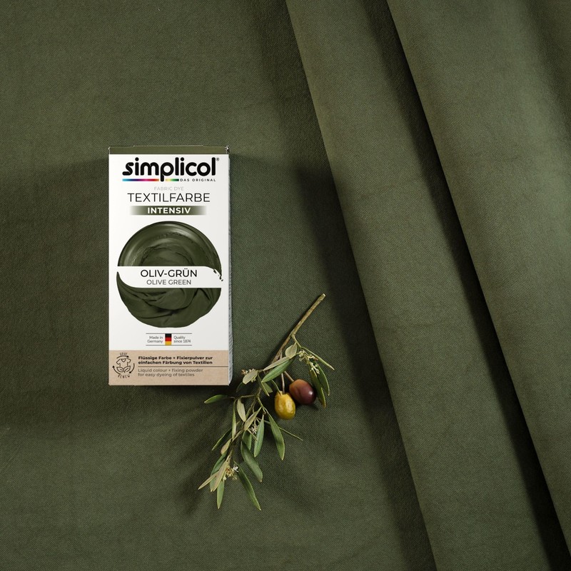 Simplicol Intense Textile Dye (18 Colours), Olive Green 1814, Dark