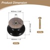 sourcing map 8pcs Round Wooden Knobs, 33mm/1.3" Mushroom Shape Kitchen