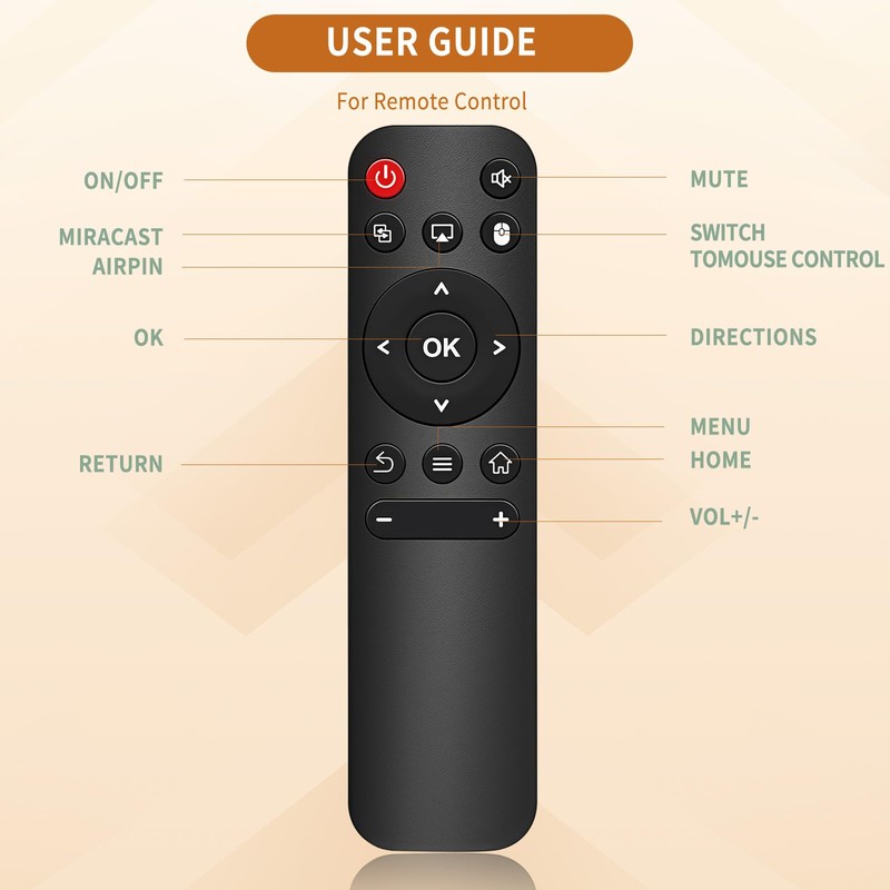 Hy300 Projector Remote Control For Xgody | Hy300 Remote Compatible