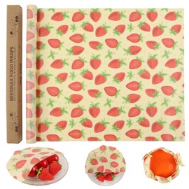 GmeDhc 1 Roll of Beeswax Cloths, Wax Paper for Food, Reusable Beeswax Cloths for Wrapping, Food, Cheese Bread, 100 x 33 cm