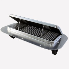 Austin Hardware E-Z Open ALP Low Profile Aluminum Two Way Trailer / RV Vent with Trim and Gasket