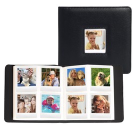 CAIYOULE 288 Pockets Photo Album for Polaroid Go, PU Leather Hardcover Photo Album Book for Polaroid Go series, Large Capacity for Family Wedding Anniversary Baby Travel Vacation, 2.62x2.12"- Black