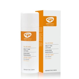 Green People Self Tan Lotion 150ml | Natural, Organic Fake Tan for Face & Body | Scented with Essential Oils | Gentle on Sensitive Skin | Non-Streaky, Natural Looking Tan | Non-Greasy, Quick Drying