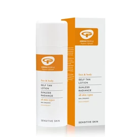 Green People Self Tan Lotion 150ml | Natural, Organic Fake Tan for Face & Body | Scented with Essential Oils | Gentle on Sensitive Skin | Non-Streaky, Natural Looking Tan | Non-Greasy, Quick Drying