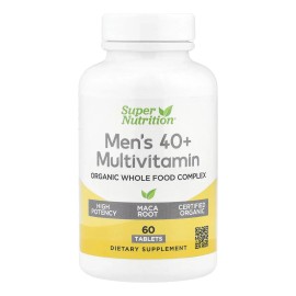 Super Nutrition Multivitamínico Orgánico Hombres 40+ 60 Tab