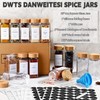 DWTS DANWEITESI 36 Pcs Glass Spice Jars - 4oz With