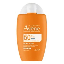 Protector Solar Facial Avne Ultra Fluid FPS 50 Oil Control para Piel Grasa                                                                            