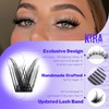 Pawotence Lash Clusters Wispy Kira Cluster Eyelash Extensions 10-18mm Individual