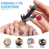 VOCOSTE 360° Rotating Wide Jaw Nail Clippers for Seniors, Toe
