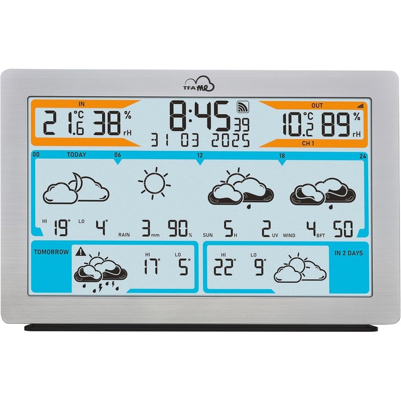 TFA Dostmann WLAN Weather Station TFA.me ID-02, 35.8100, Professional Weather