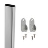 EAI Polished Chrome Wardrobe Rail Oval Kit for Clothes Hanging
