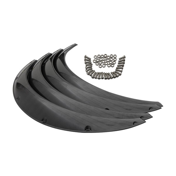 POPSTORE 4Pcs Universal Car Wheel Eyebrow Arch Protector Trim Lips