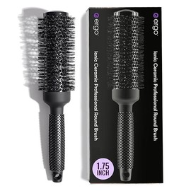 Ergo Ceramic Ionic Round Brush for Blow Out - Salon Quality Hair Brushes for Women - Roller Brush for Blow Drying, Wet and Dry Hair Styling, Volumizing Hair Care - Sizes: 2.5 Inch"