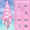 BonGu 2 Pack Beach Towel Set 180x80cm & 60x38cm Microfiber