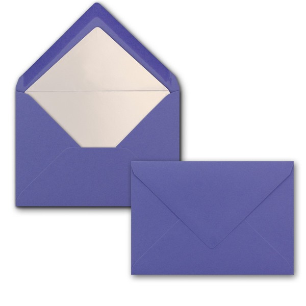 NEUSER PAPIER 25 envelopes violet - DIN C6 - lined