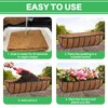 WenYa 2Pcs Hanging Basket Liner, 24 Inch Pre-formed Molded Coco