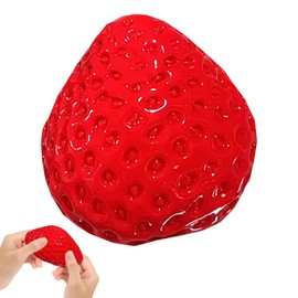 Fufu Squishy,Strawberry Squishy,Fidget Toys Squishy,Soft Squeeze Fidget Toys,Pinch Toy Compact and Easy to Carry Stress Relief Suitable for Children and Adults (Strawberry)