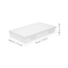 DOITOOL 2Pcs Transparent Cards Organizer Cases Durable Plastic Storage Boxes