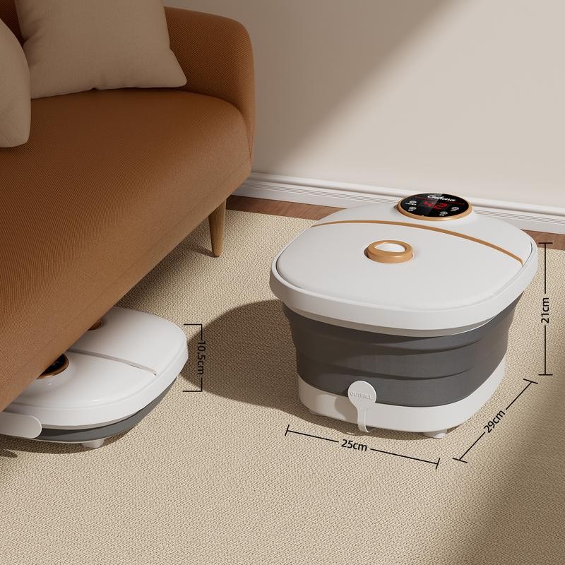 Multi-Function Foot Relaxation Tub – Heating, Vibration, Bubbles, Red Light,