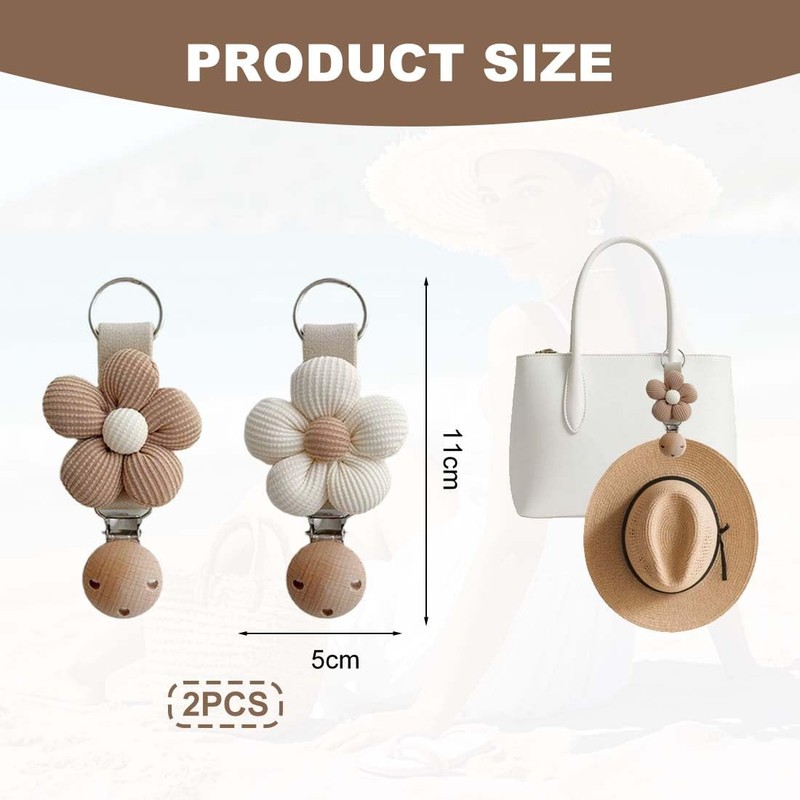 JYNVO 2 Pack Portable Hat Clip Handbag Backpack Luggage Travel