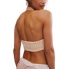 Free People Women's Adella Halter Bra, Almond Cream X-Large