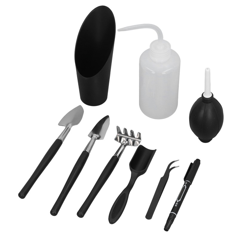18pcs Succulent Plant Tools Set with Tea Spoon Curved Tweezer