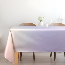 Naozinebi Pastel Gradient Washable Tablecloth 60x84 Inch Pastel Rainbow Birthday Party Decorations Pastel Table Cover Bachelorette Party Supplies for Rainbow Baby Shower Wedding Preppy Supplies