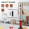 COSTWAY Electric Wine Bottle Opener Set, 6-in-1 Rechargeable Corkscrew Opener