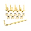 Ever Hardware Skateboard Hardware 9PCS Deck Mounting Screws Nuts Hex