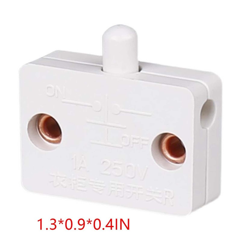 Fenteer 4Pcs Cabinet Door Switch Closet Light Lamp Switch for