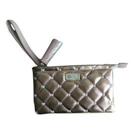 Betsey Johnson Rose Gold Quilted Heart Wristlet Purse