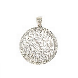 925 Solid Sterling Silver Israel Hebrew Jewish Prayer Star, Circle or Bar Pendant / Charm for Necklace