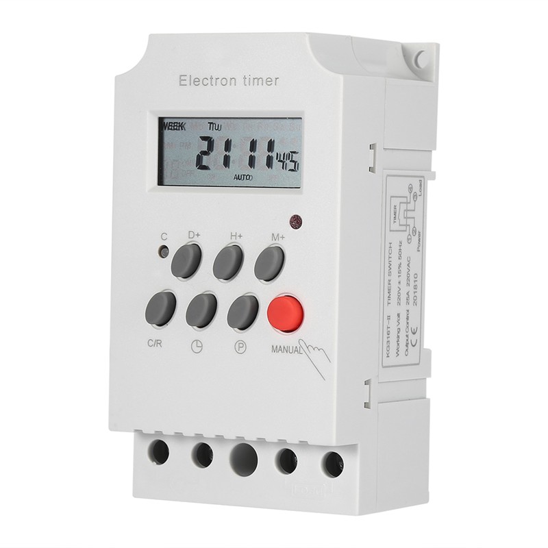 KG316T-II 30A Digital Timer Switch Programmable Electronic Time Control Switch