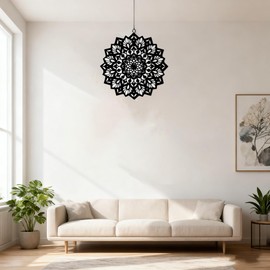 Black Wrought Iron Wall Decor Hanging Scroll Metal Wall Art Decor, Living Room Wall Decor, Vintage House Decorations for Indoor Outdoor Fireplace Bedroom