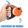 Lwuey Scuba Dive Reel, 150ft Dives Reel with Thumb Stopper