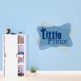 Watercolor Baby boy Lettering Nursery Wall Decal Home Wall Decoration Beautiful Quotes Love Little Prince - Size: 30 in x 24 in