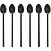 GRÄWE Long Drink Spoons Set of 6 Stainless Steel Titanium