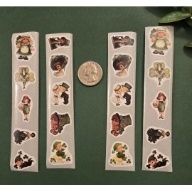 Unbranded 20 Cute Vintage Style St Patrick's Day Stickers/Small St Patrick's Day Stickers