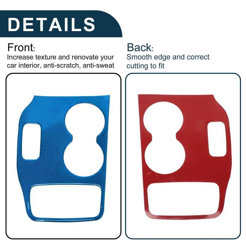 X AUTOHAUX ABS Gear Shift Knob Button Cover for Jeep
