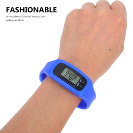 Gatuida 3D Digital Pedometer for Walking: 2 Pcs Simple Walking Step Counter Portable Run Outside Women Steps Fitness and Pedometer Step Bracelet Men Activity Wrist Watch Sports Counter