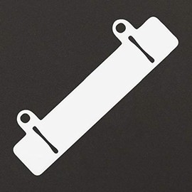 Filing Device White | Slotted | Pack of 100 or 1000 | Made of Robust Plastic | For Filing Mechanics and Filing Strips / Pack of 100