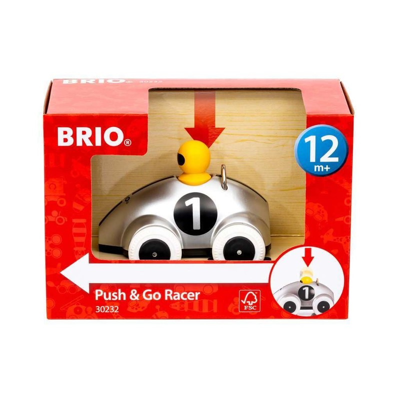 Auto da corsa BRIO Push & Go edizione argento -