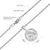 KRKC&CO Mens Coin Pendant Necklace, St. Christopher Stainless Steel Chain