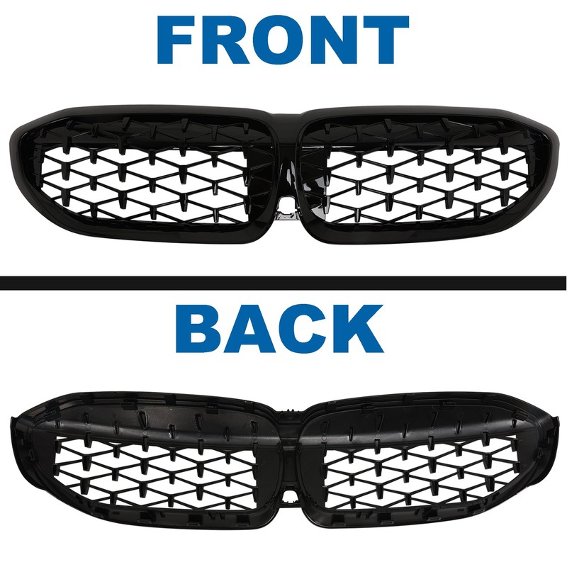 BILLDIO G20 Grill - Black Kidney Grille Compatible With 2019-2022
